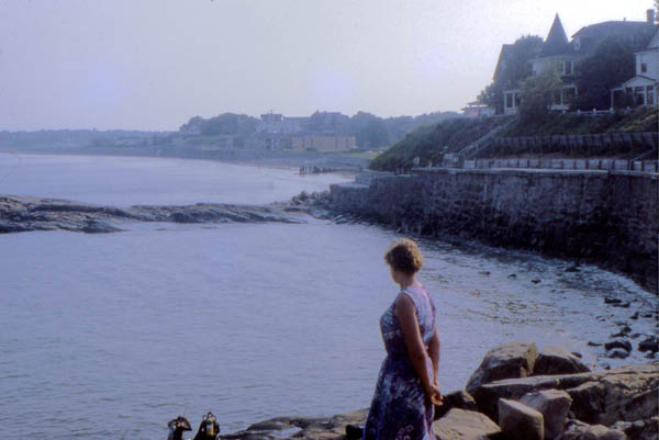 1968-07 008 Massachusetts-Mom standing by ocean